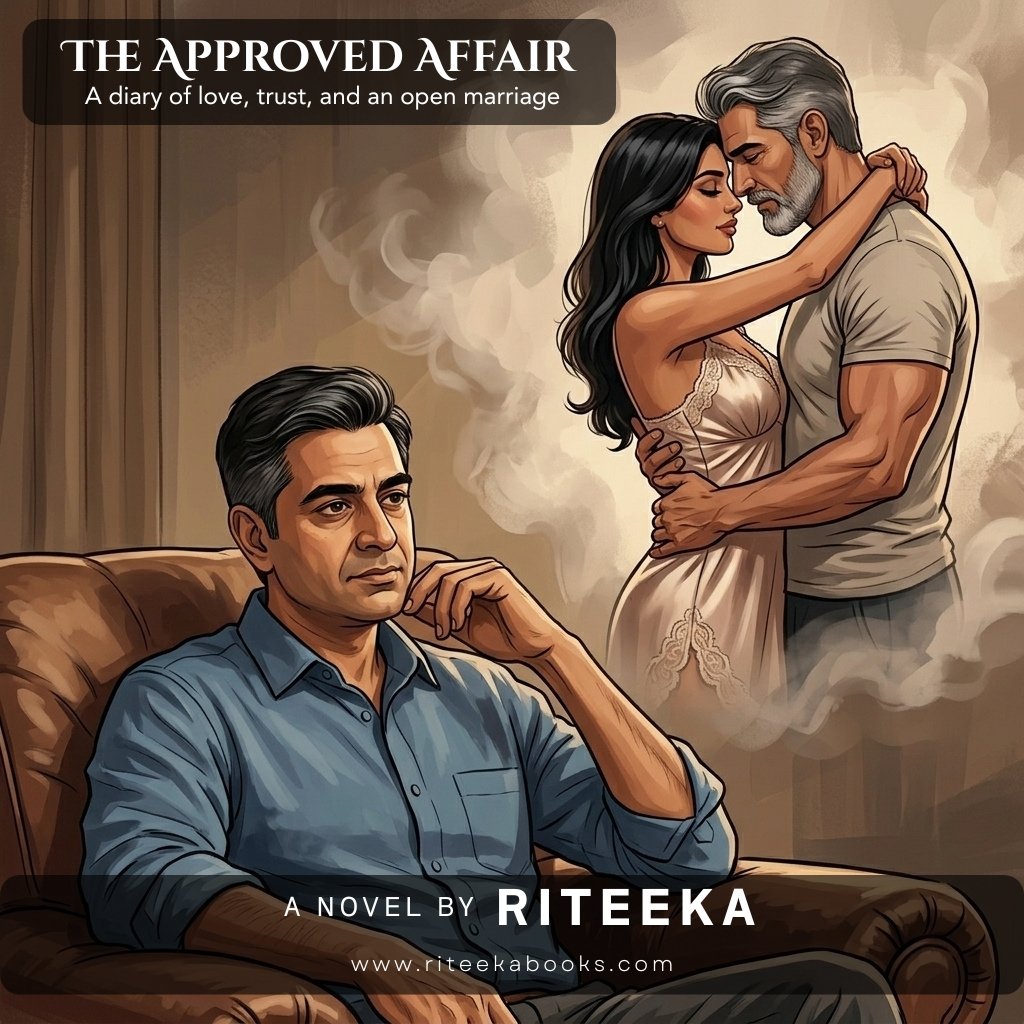 A mature and confident Aditya in a warm, softly lit study